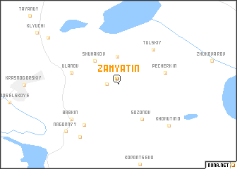 map of Zamyatin