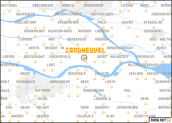 map of Zandheuvel