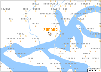 map of Zandua