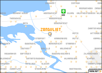 map of Zandvliet