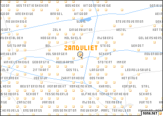 map of Zandvliet