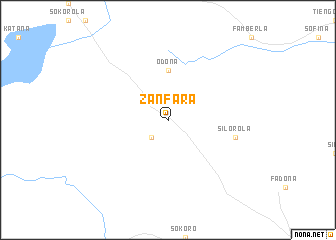 map of Zanfara