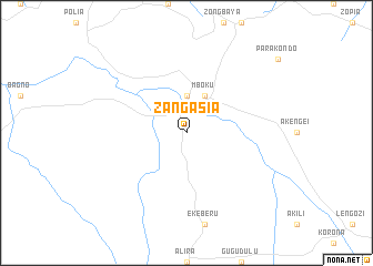 map of Zangasia