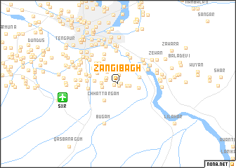 map of Zangibāgh