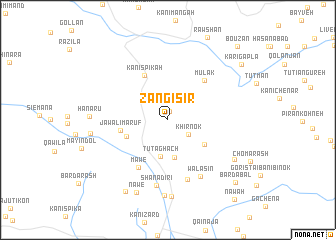 map of Zangisir