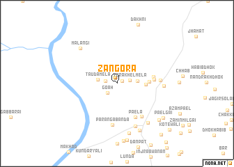 map of Zangora