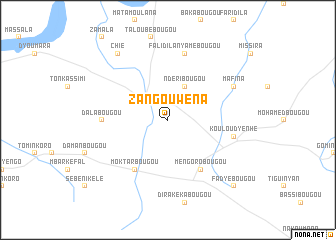 map of Zangouwéna