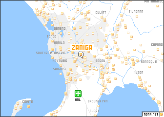 map of Zaniga