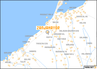 map of Zanja Mayor