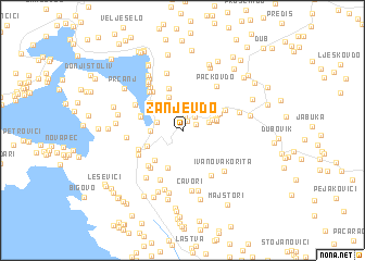 map of Žanjev Do