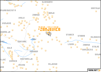 map of Žanjevica