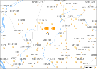 map of Zannah