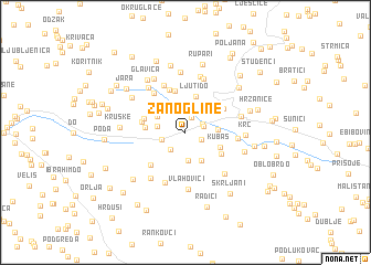 map of Zanogline