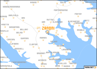 map of Zanoni
