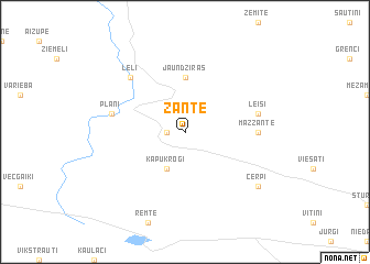 map of Zante