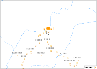 map of Zanzi