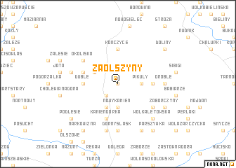 map of Zaolszyny