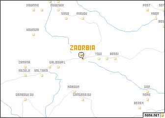 map of Zaorbia