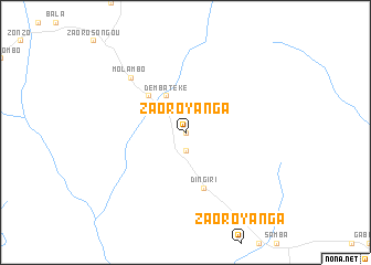map of Zaoroyanga