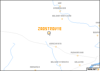 map of Zaostrov\