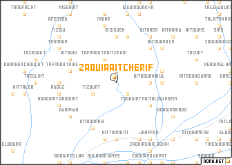 map of Zaouia Aït Cherif