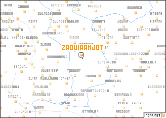 map of Zaouia Amjot