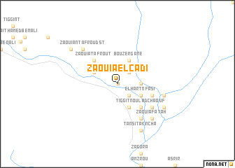 map of Zaouia el Cadi