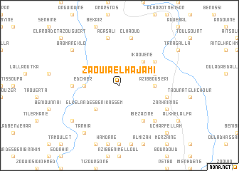 map of Zaouia el Hajami
