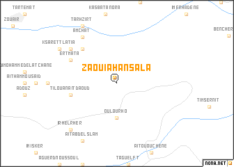 map of Zaouia Hansala