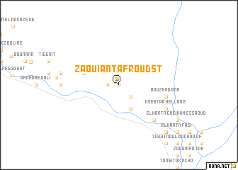 map of Zaouia nʼTafroudst