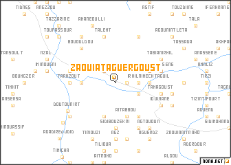 map of Zaouia Taguergoust