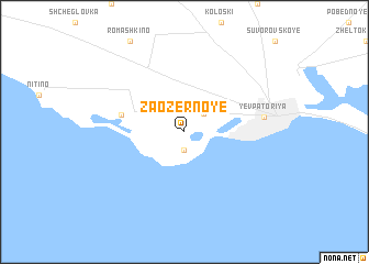 map of Zaozërnoye