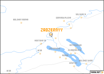 map of Zaozërnyy