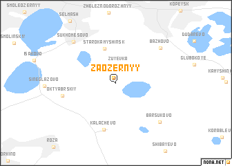 map of Zaozërnyy
