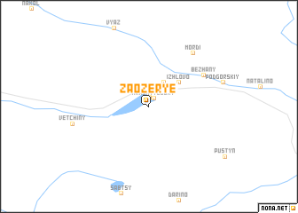 map of Zaozer\