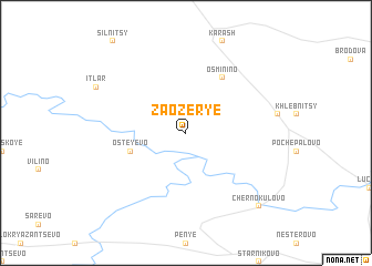 map of Zaozër\