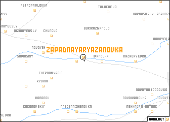 map of Zapadnaya Ryazanovka