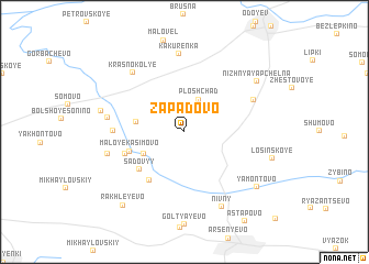 map of Zapadovo