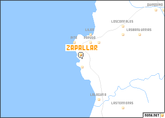 map of Zapallar