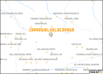 map of Zapardiel de la Cañada