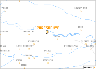 map of Zapesochʼye
