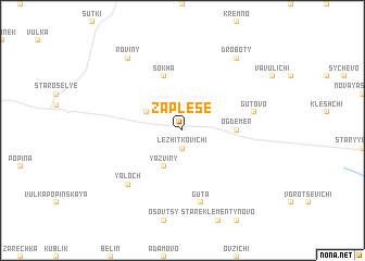 map of Zaplese