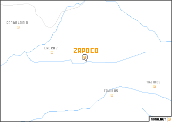 map of Zapocó