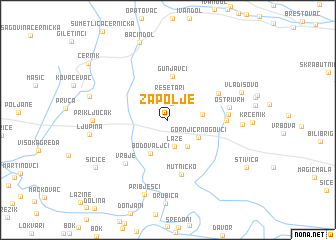map of Zapolje
