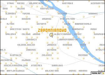 map of Zapomnianowo
