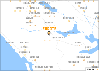 map of Zapote