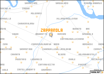 map of Zapparola