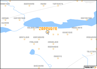 map of Zaprud\