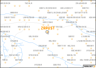 map of Zapust