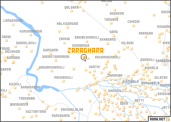 map of Zara Ghāra